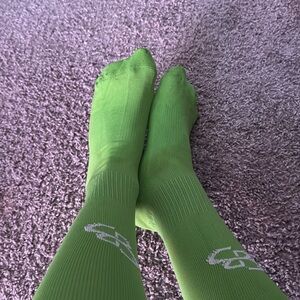 Lime green softball socks boombah socks // Knee High Socks